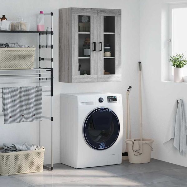 vidaXL Wandschrank Grau Sonoma 69,5x34x90 cm 828482