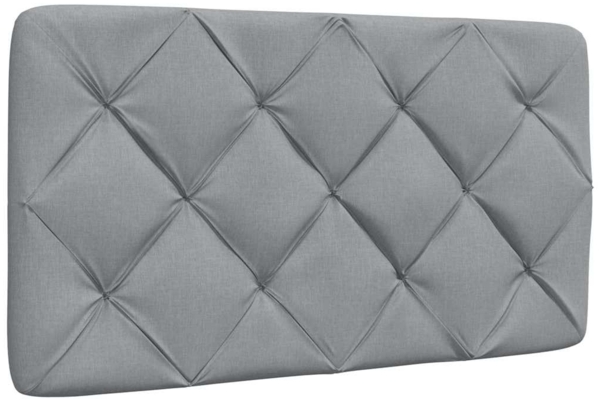 vidaXL Bettgestell mit LED ohne Matratze Hellgrau 90x190 cm Stoff 3310636 Bild 6