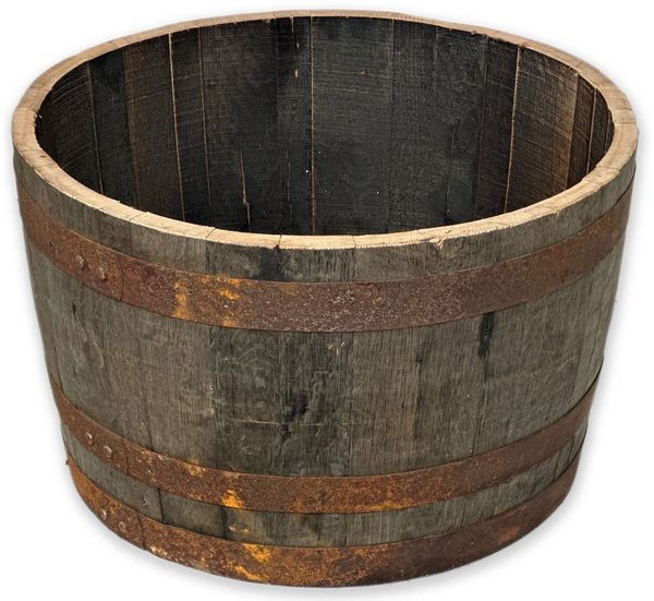 Temesso Pflanzkübel D 65cm - Halbes originales schottisches Whiskyfass