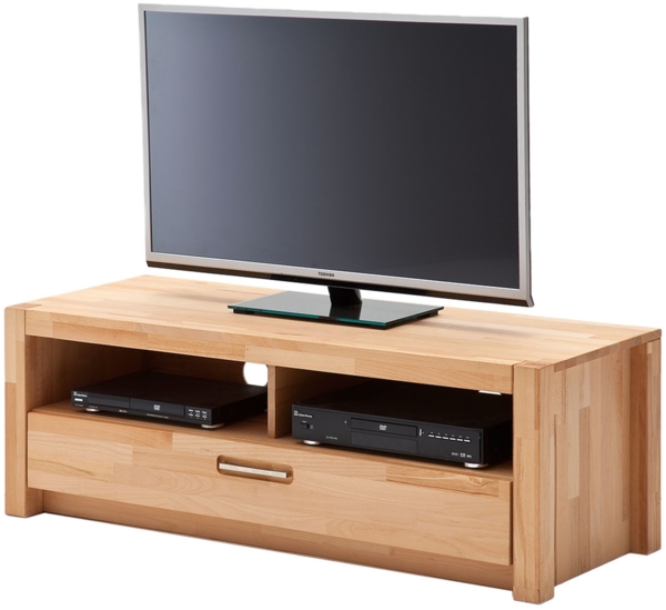 TV-Board >Leduc< in Kernbuche aus Metall - 125x43x46cm (BxHxT)