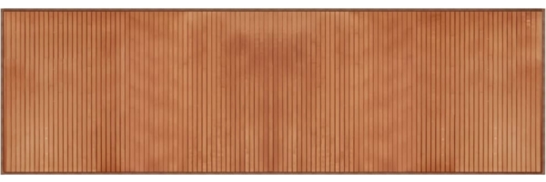 vidaXL Teppich Rechteckig Braun 60x200 cm Bambus 376836