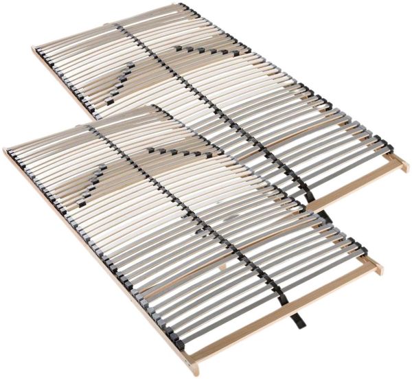 Lattenrost 180x200, Ergonomischer 7 Zonen Lattenrost aus Buchenholz, 42 Latten, Hergestellt in Deutschland, Lattenrost Selbstmontage, Traglast 150kg