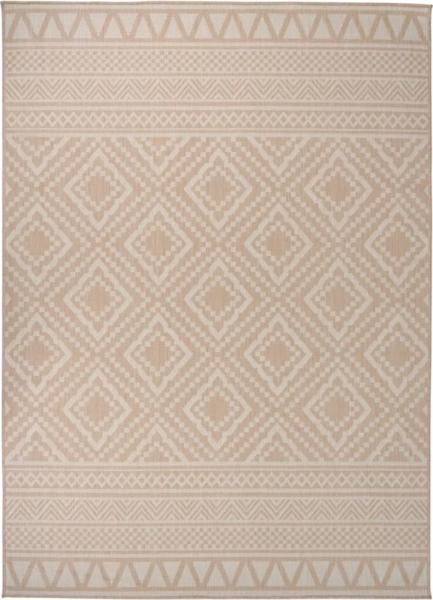 vidaXL Outdoor-Teppich Flachgewebe 200x280 cm Braun Gestreift 340868