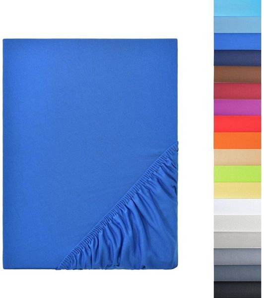 NatureMark - Mikrofaser SPANNBETTLAKEN zum Sparpreis! viele Größen und Farben Markenware (Royal Blau, 200x220 cm)