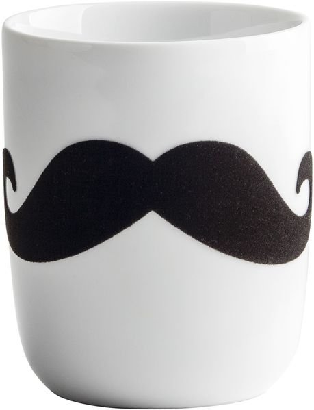 Becher 0,35 l touch! Pronto Statement Mugs touch! Schwarz Moustache Kahla Becher - Mikrowelle geeignet, Spülmaschinenfest