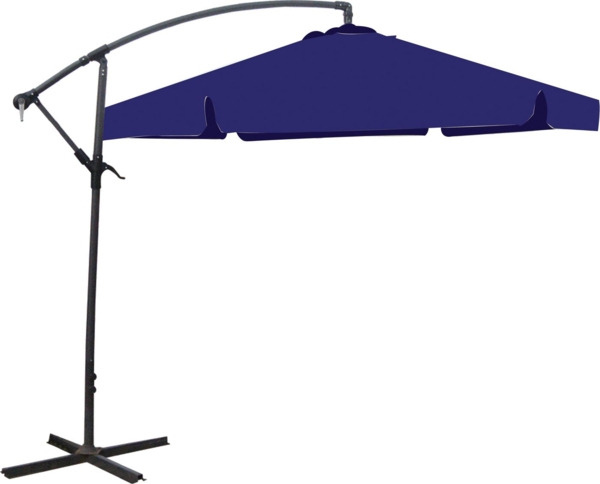 Ampelschirm Ø 300 cm, 5 versch. Farben Blau