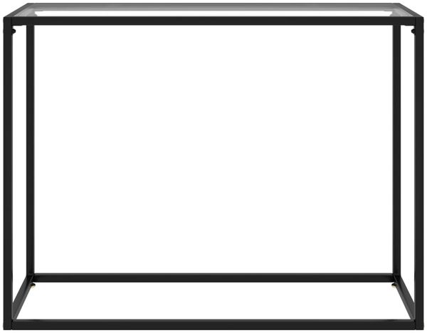 Konsolentisch, Beistelltisch, Konsole Transparent 100x35x75 cm Hartglas