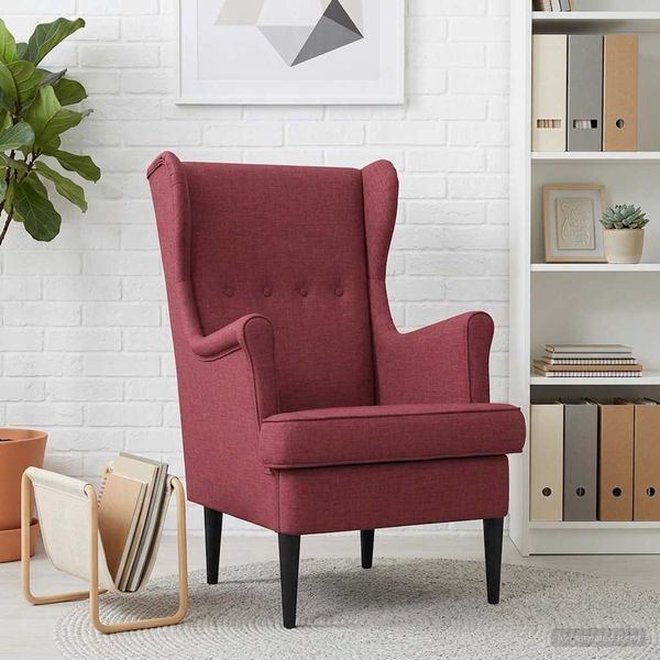 vidaXL Sessel Weinrot Stoff 42029885