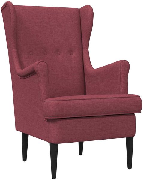 vidaXL Sessel Weinrot Stoff 42029885