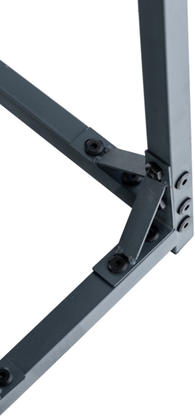 DELUKE® Kaminholzregal aussen mit Abdeckung HEOD - für Feuerholz Brennholzregal aussen Kaminholzunterstand Kaminholzständer draussen Feuerholzregal aussen, 70x130x185, Aluminium, Mit Plane Bild 7