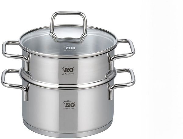 Elo Dampfgartopf, Edelstahl 18/8 (1-tlg), Dampfkochtopf, Ø 18 cm, Induktion
