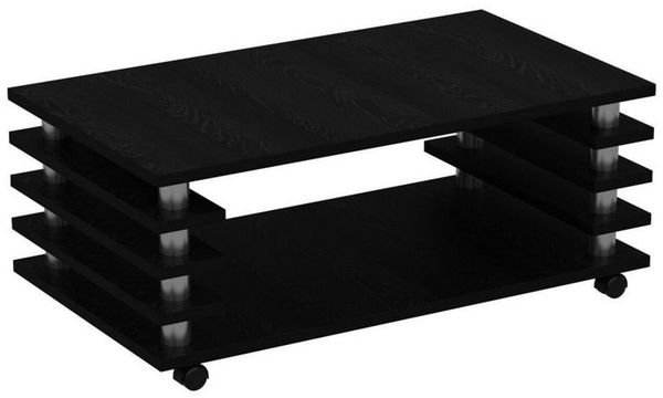 Homeline Couchtisch Couchtisch Hochglanz oder matt schwarz-weiß oder Eiche 115x65 cm