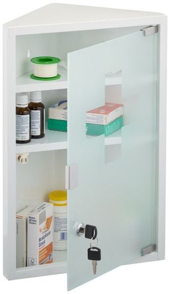 Relaxdays Medizinschrank mit Glastür