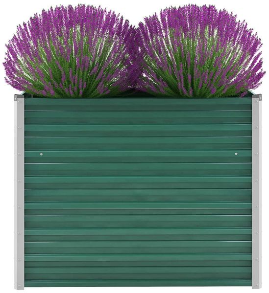 vidaXL Garten-Hochbeet Verzinkter Stahl 100x40x77 cm Grün 44853
