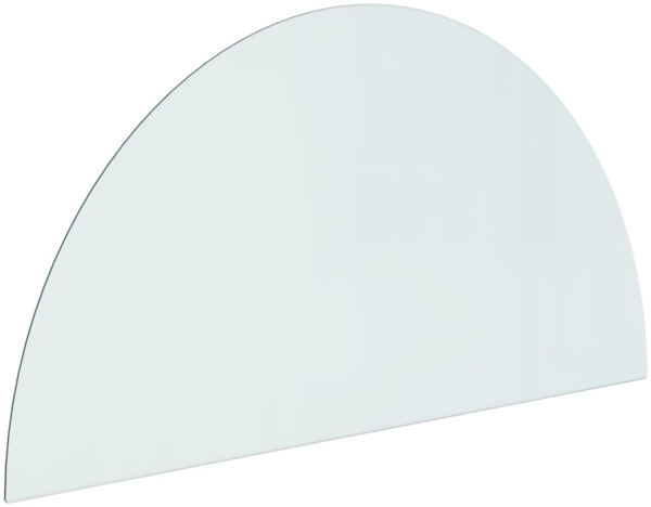 vidaXL Funkenschutzplatte Glas Halbrund 1200x600 mm 324120