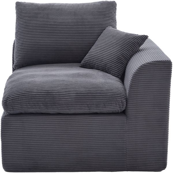 LVHOM Modulares Eckteil 1 St, Eckmodul mit Kissen, 1-Sitzer-Sofa aus Cordstoff, Frei kombinierbar, 101x102x84 cm