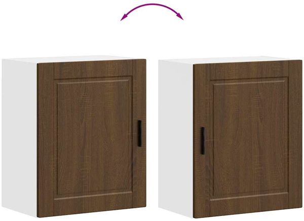 vidaXL Küchen-Hängeschränke 2 Stk. Braun Eichen-Optik Holzwerkstoff 854052 Bild 10