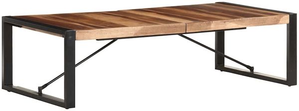 vidaXL Couchtisch 140x70x40 cm Massivholz 321586