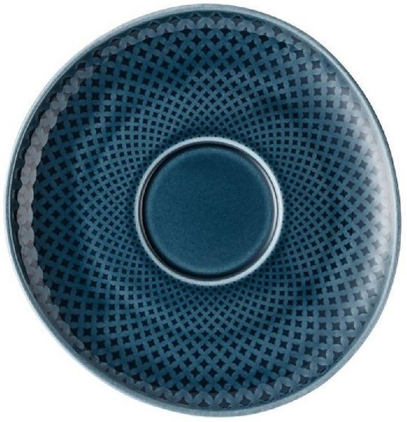 Kombi-Untertasse Junto Ocean Blue Rosenthal Kaffeetasse - Mikrowelle geeignet, Spülmaschinenfest