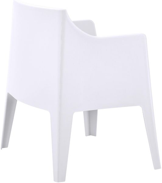 Gartenstuhl HENRI 4er Set - 73x57x78cm, Kunststoff, Weiß | Stapelstuhl Loungestuhl Garten Outdoor-Stuhl Bild 6