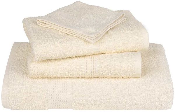 vidaXL Handtücher FROGN 2 Stk. Creme 100x200 cm 360 g/m² 137010 Bild 4