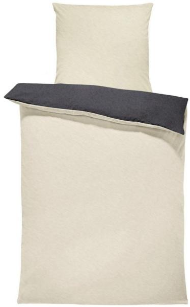 One Home Bettwäsche Doubleface Unifarben, Fleece, 2 teilig, Wende modern, kuschelig flauschig warm weich Winter Normalgröße