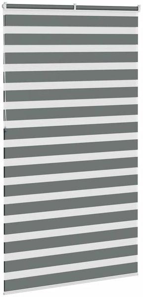 vidaXL Doppelrollo Dunkelgrau 135x230 cm Stoffbreite 130,9 cm Polyester 4014190 Bild 4
