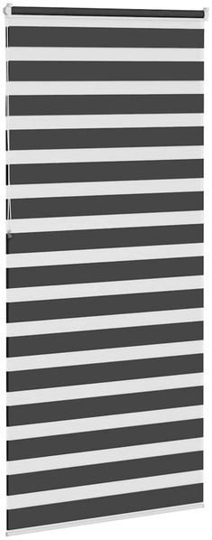 vidaXL Doppelrollo Schwarz 110x230 cm Stoffbreite 105,9 cm Polyester 4014289 Bild 4
