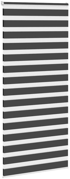 vidaXL Doppelrollo Schwarz 110x230 cm Stoffbreite 105,9 cm Polyester 4014289 Bild 3