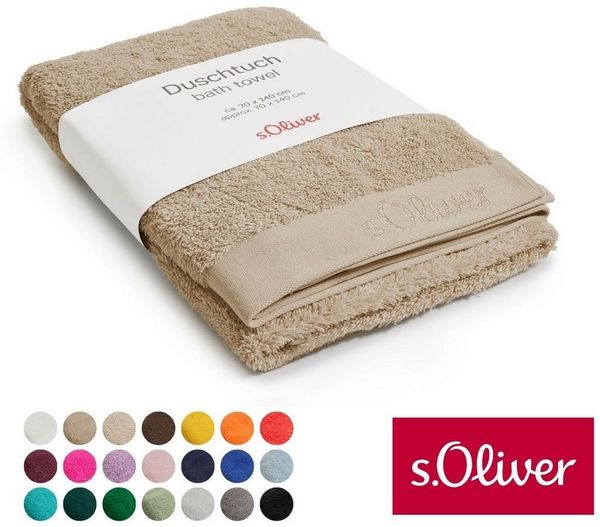s.Oliver Duschtuch s.Oliver, Premium Qualität, 600 gr/m², auch als Sets erhältlich, Walkfrottier (1-St), große Farbauswahl, auch als Handtuch, Waschhandschuh, Gästetuch