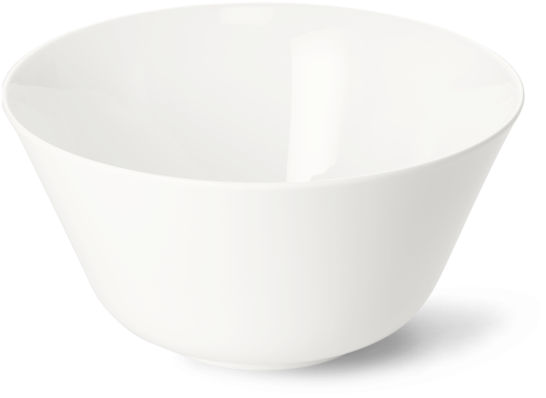 Schüssel 23 cm 2,50 l Fine Bone China Pure Weiss Dibbern Schüssel - Mikrowelle geeignet, Spülmaschinenfest