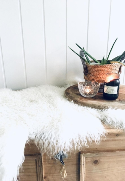 Lammfell Tibet Größe: 80-90 | Farbe: Weiß