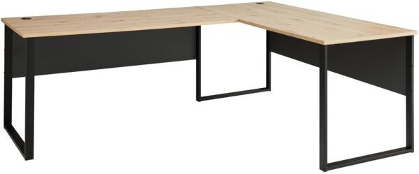 Winkel-Schreibtisch MEMPHIS Artisan Eiche - Metallgestell 229 x 170 cm