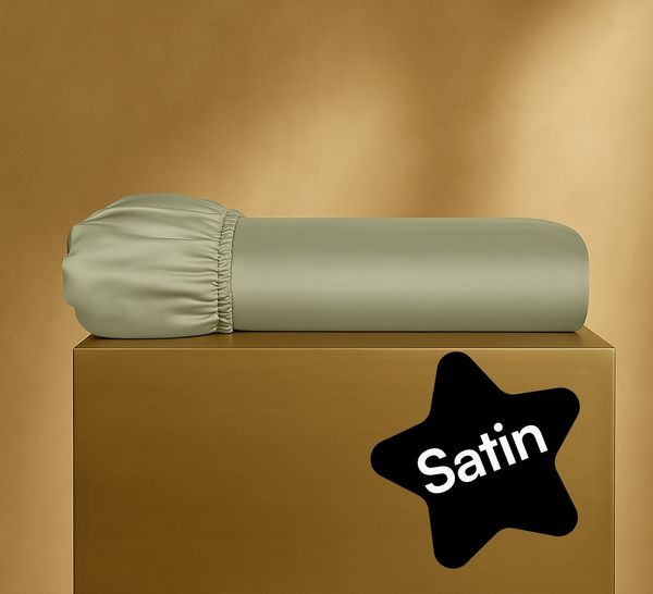 Seralino Spannbettlaken Mako Satin Spannbetttuch (100% Bio Baumwolle), 100% Bio-Baumwolle, Gummizug: rundum, Etiketten zeigen Seiten – schnelles, unkompliziertes Beziehen garantiert, Fairtrade/ GOTS zertifizierte uni Bettlaken, weich