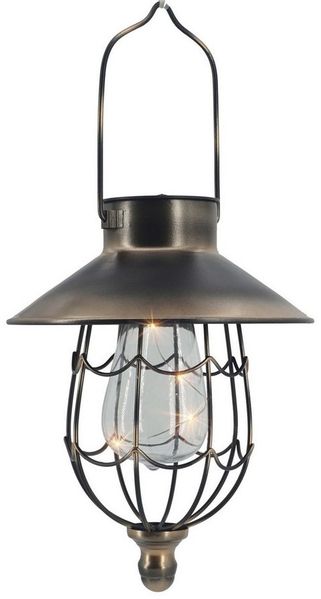 abc HOME LED-Hängeleuchte Laterne, LEDs, Solarpanel, Lichtsensor, LED fest integriert, warm-weiß
