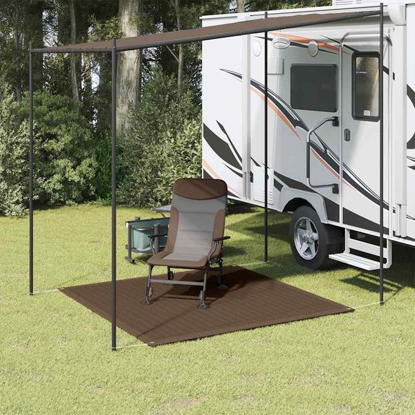 vidaXL Zeltteppich 250x250 cm Braun 310800