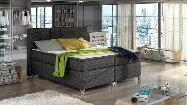 Wohnideebilder Basilio 180X200 Dunkelgrau Boxspringbett BBO_02_1.8