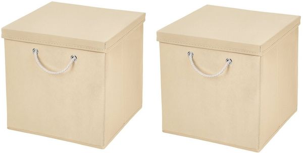 StickandShine Faltbox 2 Stück 30x30 cm perfekt für KALLAX – 19 trendige Farben zur Auswahl