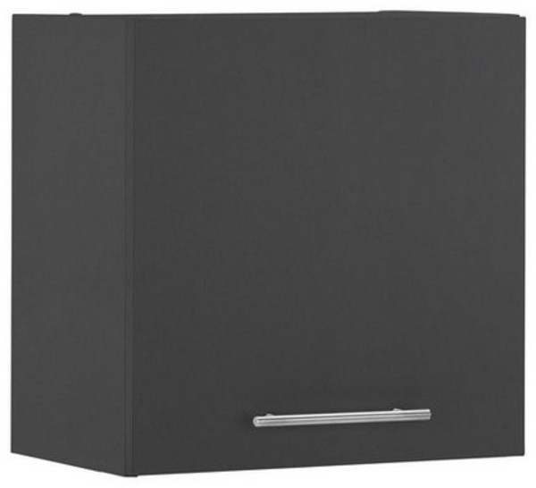 Hängeschrank >LAUNDREEZY< in Anthrazit, Holzwerkstoff - 50x50x31cm (BxHxT)