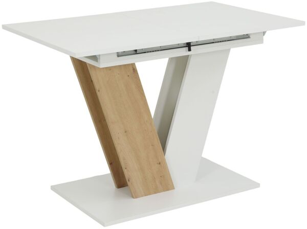 Auszugstisch Selina / Siena T, Weiß, Holzfarben, 110 x 76 x 70 cm