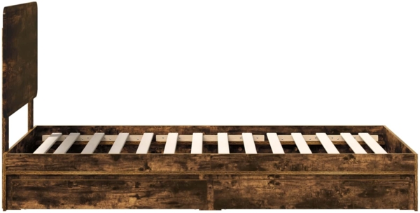 vidaXL Aufbewahrungsbett Geräucherte Eiche 75x190 cm Holzwerkstoff 3412739 Bild 8