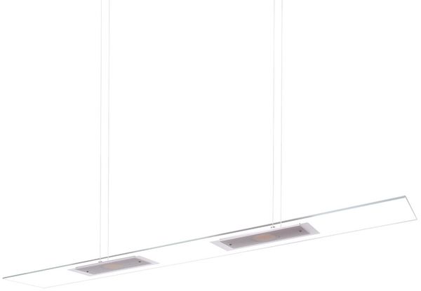 LED Pendellampe, Glas, Metall, Länge 100 cm