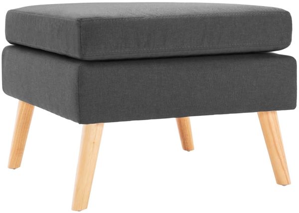 vidaXL Fußhocker Dunkelgrau Stoff 288734