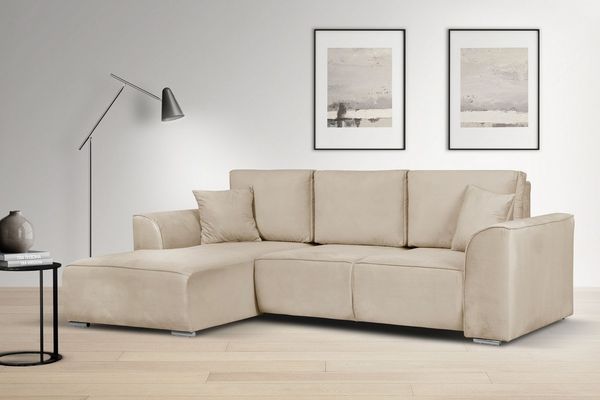 INOSIGN Ecksofa BEATRICE optionale Schlafsofa mit Bettkasten, B/T/H: 265/170/86 cm, L-Form, wahlweise auch mit Bettfunktion und Bettkasten
