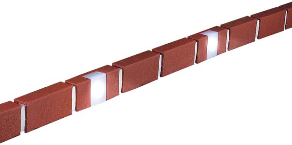 HTI-Living Ziegelstein mit Beleuchtung Beeteinfassung 1160 cm