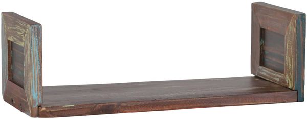 MiaMöbel Wandregal Cancun 50cm Massivholz Pinie Shabby Chic Mexiko Möbel Mexikanisch
