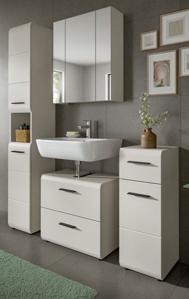 Badmöbel Set Cover in Kaschmir 4-teilig 150 cm