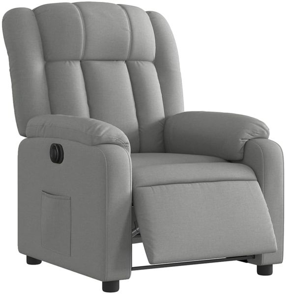 vidaXL Relaxsessel Elektrisch Hellgrau Stoff 3205292 Bild 3