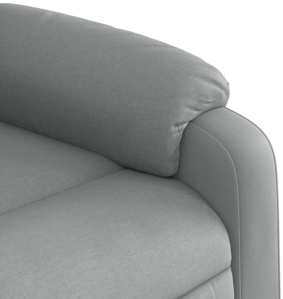 vidaXL Relaxsessel Elektrisch Hellgrau Stoff 3205292 Bild 11