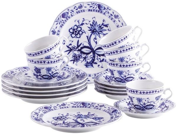 KAHLA Rossella Kaffee-Set 18tlg. Zwiebelmuster